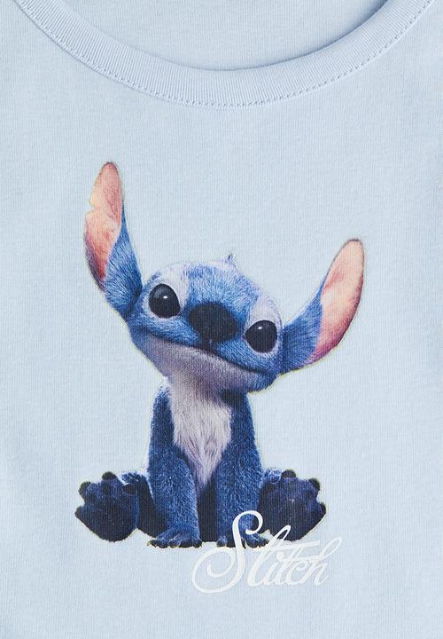 H&M - Printed vest top - light blue lilo & stitch