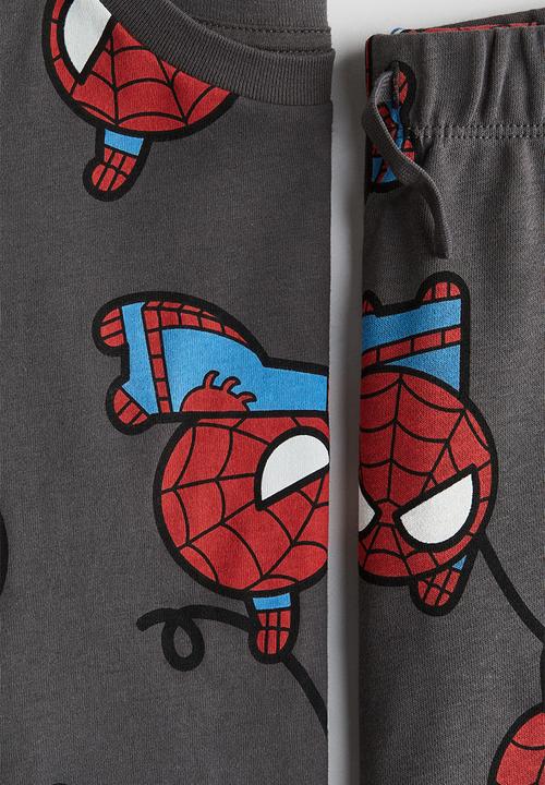 H&M - 2-Piece printed set - dark grey/marvel comics