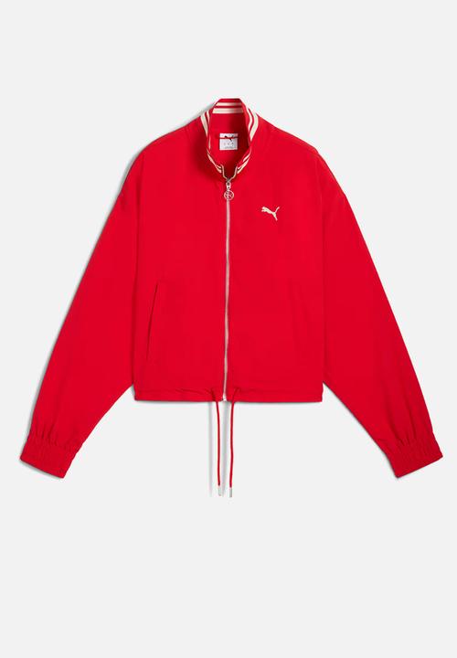 PUMA - Premium Ess Relaxed Woven Jacket - For All Time Red