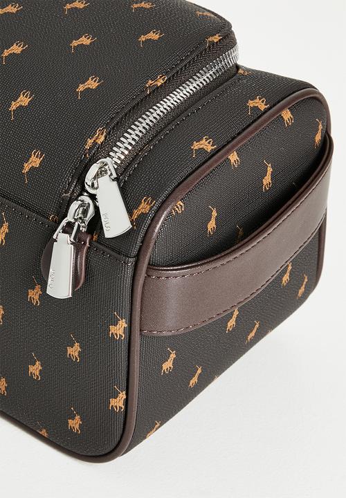 POLO - Signature Toiletry Case - Brown