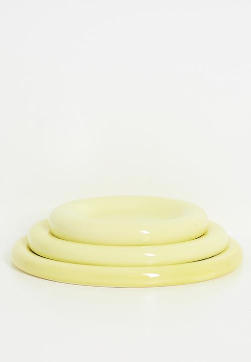 Urchin Art - Luna small plate - Butter Yellow