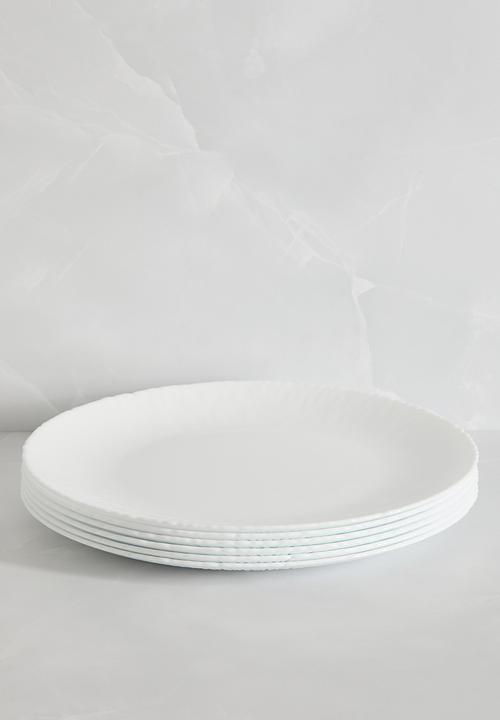 Luigi Bormioli - Bormioli Rocco Coconut Tavola 18pc Dinner Set - white