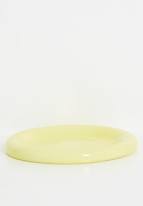 Urchin Art - Luna medium plate - Butter Yellow