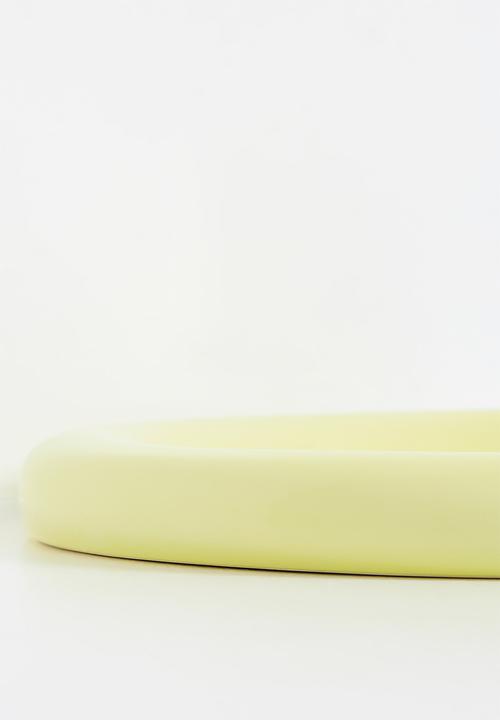Urchin Art - Luna medium plate - Butter Yellow