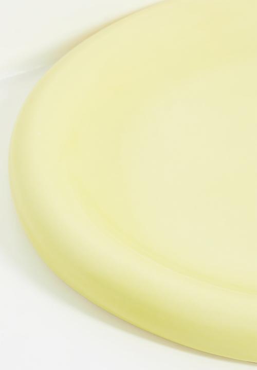 Urchin Art - Luna large plate - Butter Yellow
