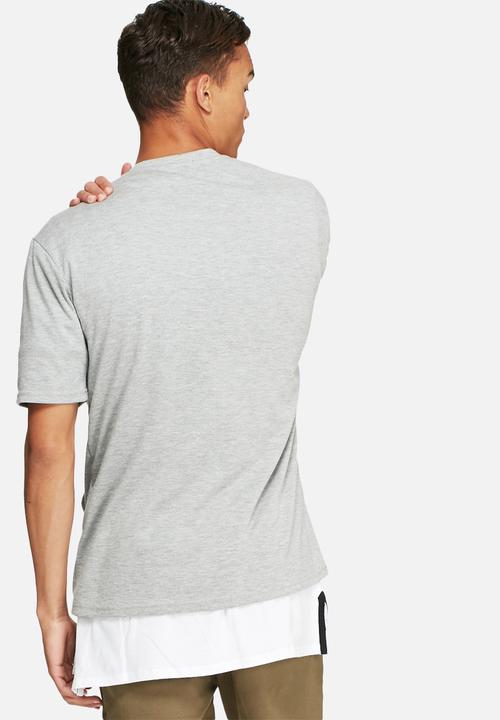 basicthread - Kangaroo pocket boxy tee - grey