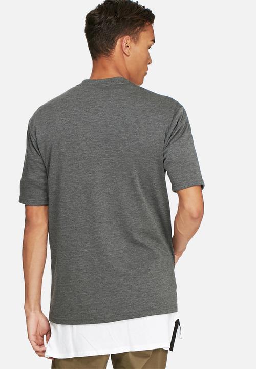 basicthread - Kangaroo pocket boxy tee - grey
