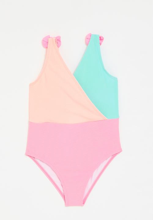 Pop Candy - Colourblock swimsuit - multi