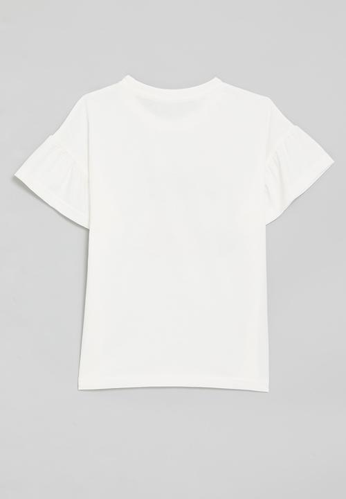 Pop Candy - Illustrated graphic tee - white