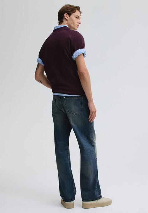 H&M - Loose straight jeans - denim blue 