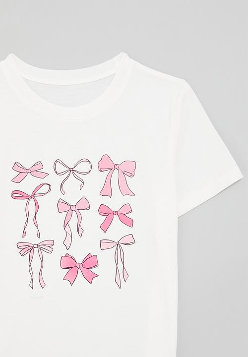 Pop Candy - Tee - white/pink bows
