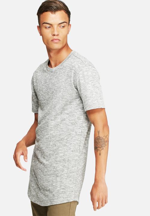 basicthread - Loopback curved hem tee