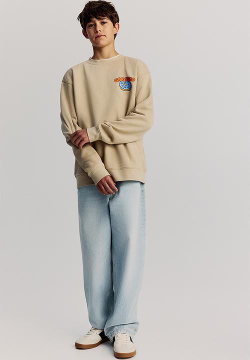 H&M - Printed sweatshirt - beige garfield