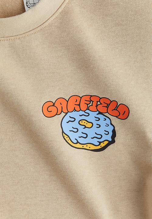 H&M - Printed sweatshirt - beige garfield