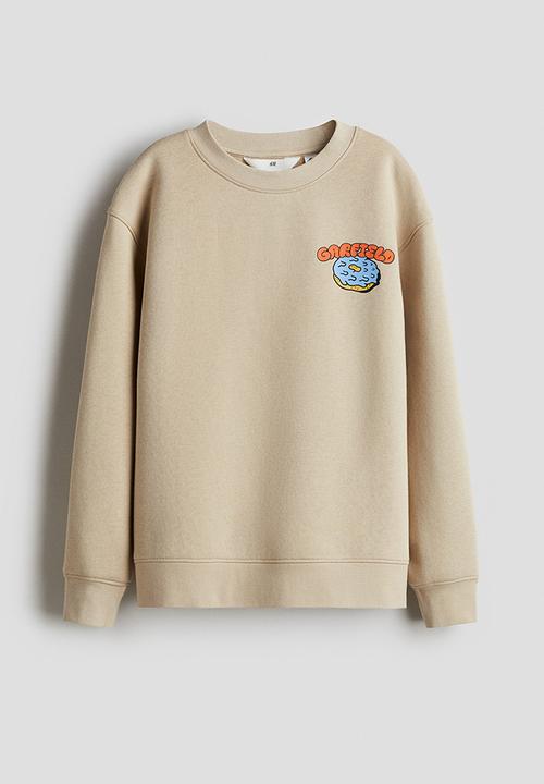 H&M - Printed sweatshirt - beige garfield