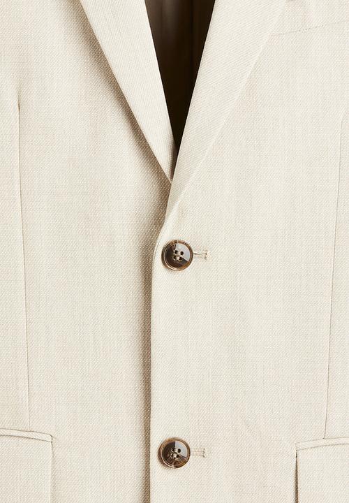 H&M - Slim fit single-breasted jacket - beige