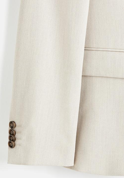 H&M - Slim fit single-breasted jacket - beige