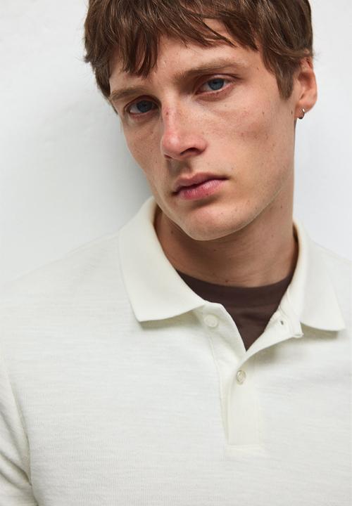 H&M - Slim fit polo shirt - white
