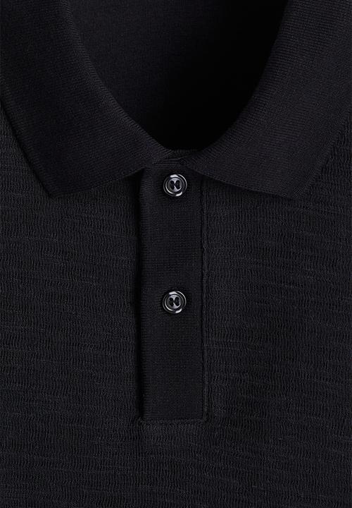 H&M - Slim fit polo shirt - navy blue