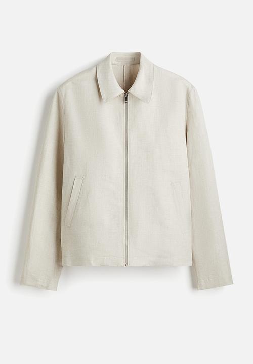 H&M - Regular fit linen-blend jacket - light beige