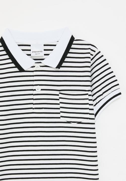 Pop Candy - Striper golfer - black/white