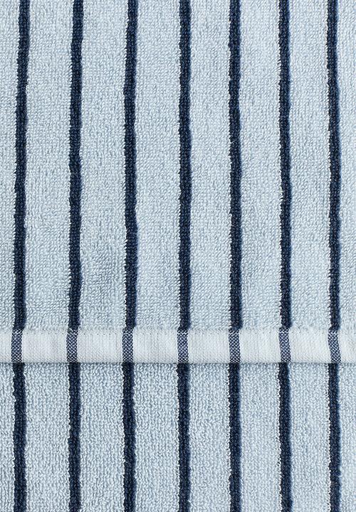 H&M - Striped bath towel - light blue/striped 