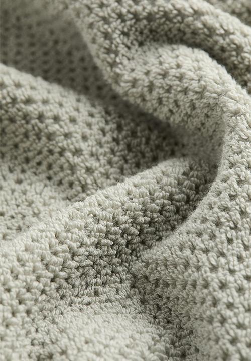H&M - Cotton terry bath sheet - sage green