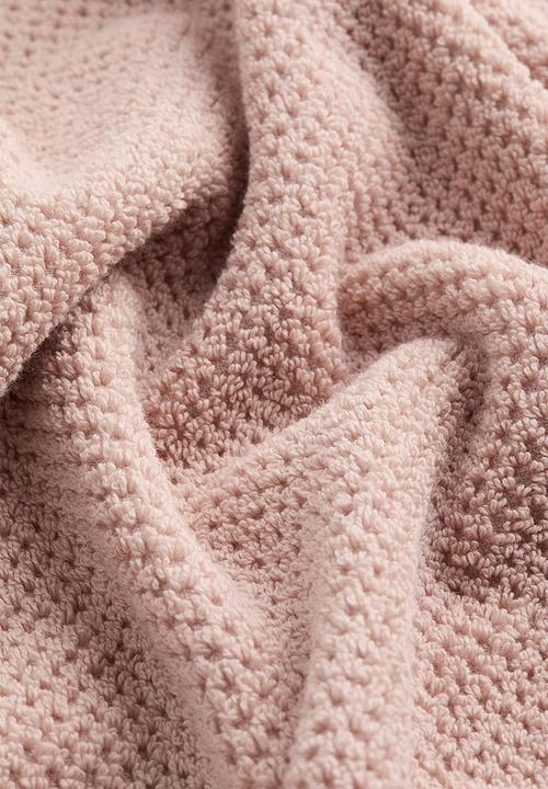 H&M - Cotton terry bath sheet - powder pink