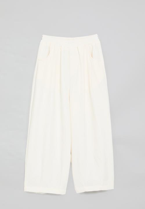 Pop Candy - Barrel leg pants - white