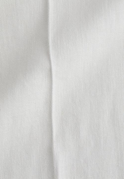 H&M - Wide linen-blend trousers - white
