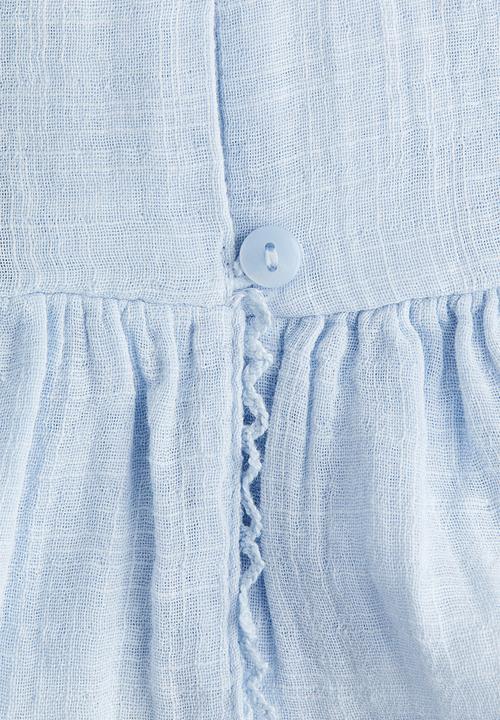 H&M - Cotton muslin blouse -  light blue