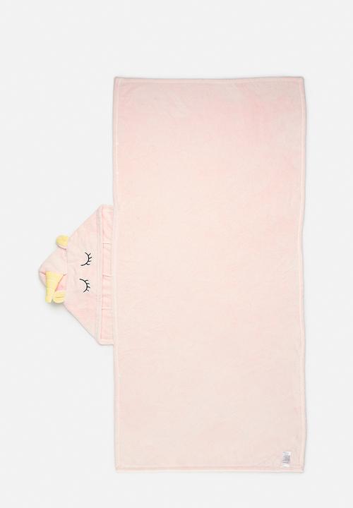 Pop Candy - Hooded towel - peach pink/koala bear