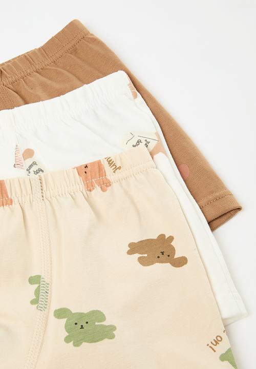 Pop Candy - 3 Pack briefs - beige/white/brown