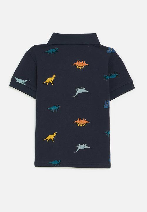 Pop Candy - Dino aop golfer - navy