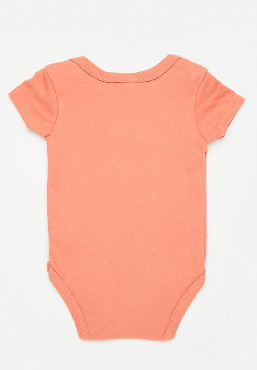 Pop Candy - Satin stitched palm tree bodysuit - sienna
