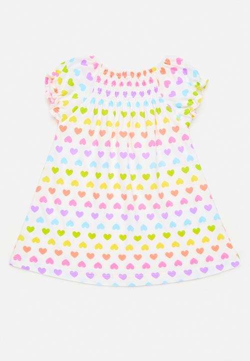 Pop Candy - Casual dress - white/heart aop/multicolour
