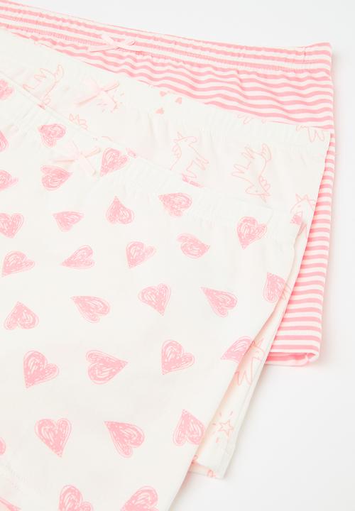 Pop Candy - 3 Pack briefs - pink/white