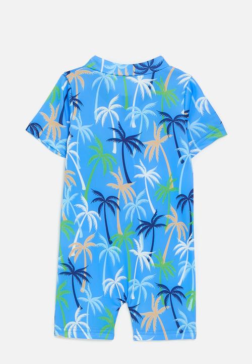 Pop Candy - Baby swimsuit - blue/tropical