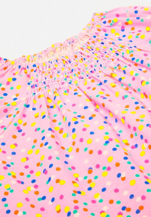 Pop Candy - Casual dress - pink/micro dot multi