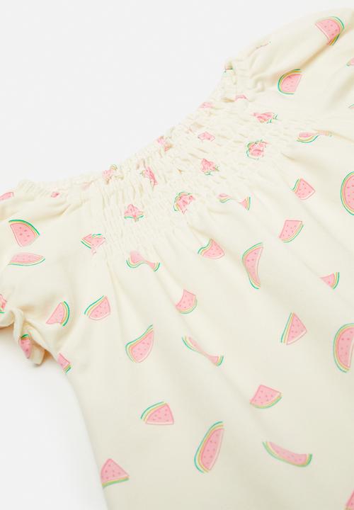 Pop Candy - Casual dress - off white/watermelon aop