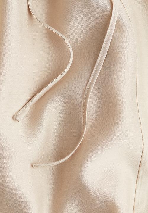 H&M - Balloon-sleeved blouse - beige