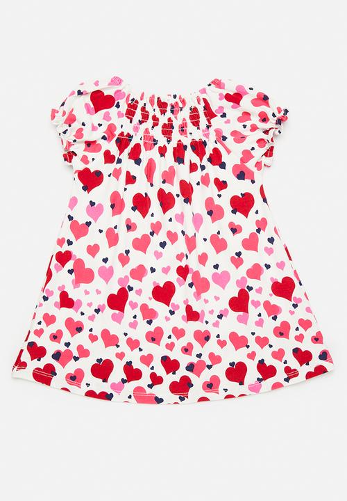 Pop Candy - Casual dress - white/heart multi/pink/red