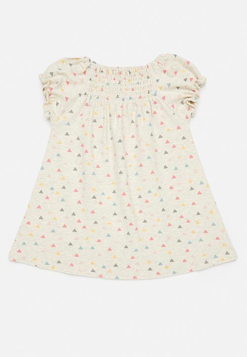 Pop Candy - Casual dress - beige/triangle aop