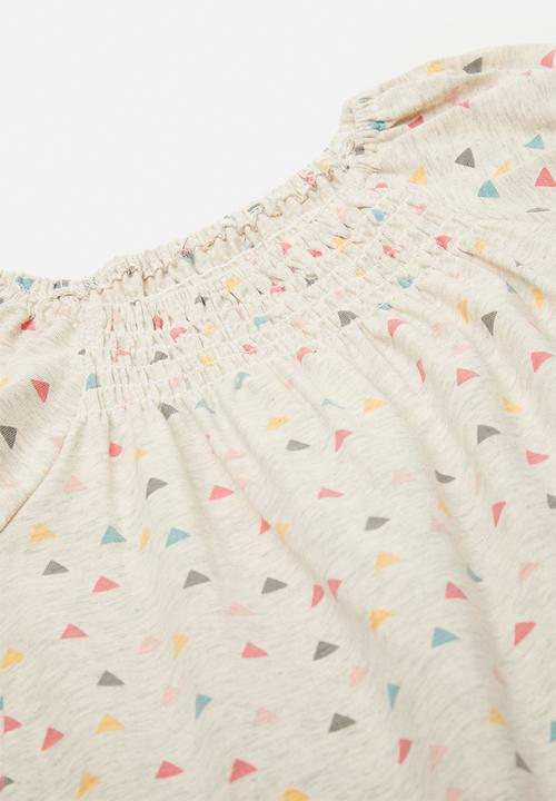 Pop Candy - Casual dress - beige/triangle aop