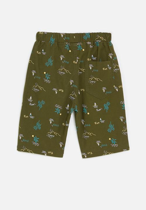 Pop Candy - Printed shorts - green