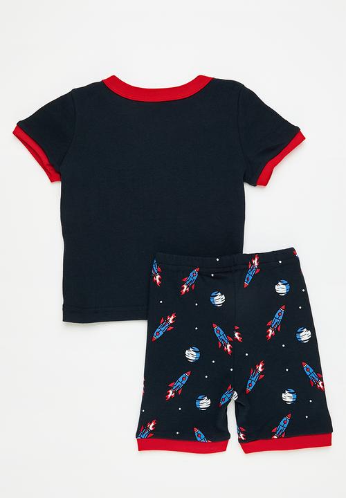 Pop Candy - Tee & shirts pj set - black/red/astronaut