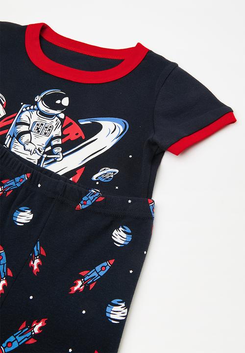 Pop Candy - Tee & shirts pj set - black/red/astronaut