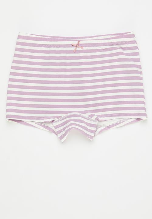 Pop Candy - 4 Pack briefs - lilac/white