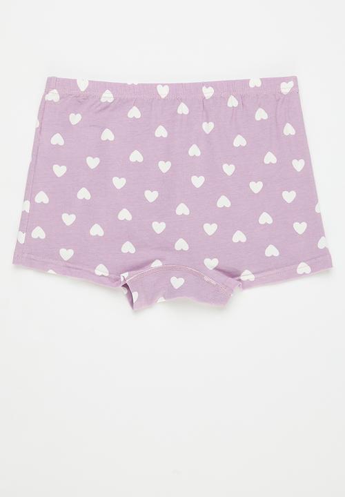 Pop Candy - 4 Pack briefs - lilac/white