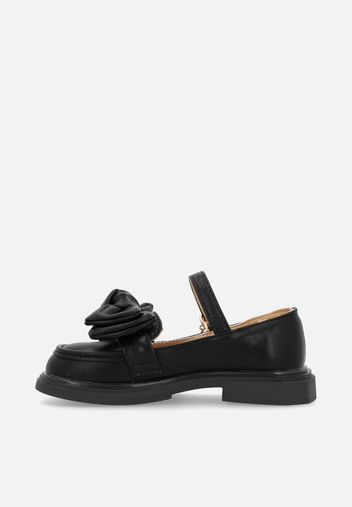 Pop Candy - Mary jane with bow - black